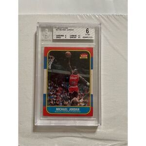 1986 Micheal Jordan Rookie card graded by becket premier
